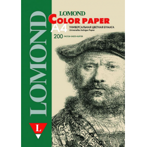 Цветная бумага Lagoon (светло-зеленая), A4, 80 г/м2, 200 листов, Lomond 1004209